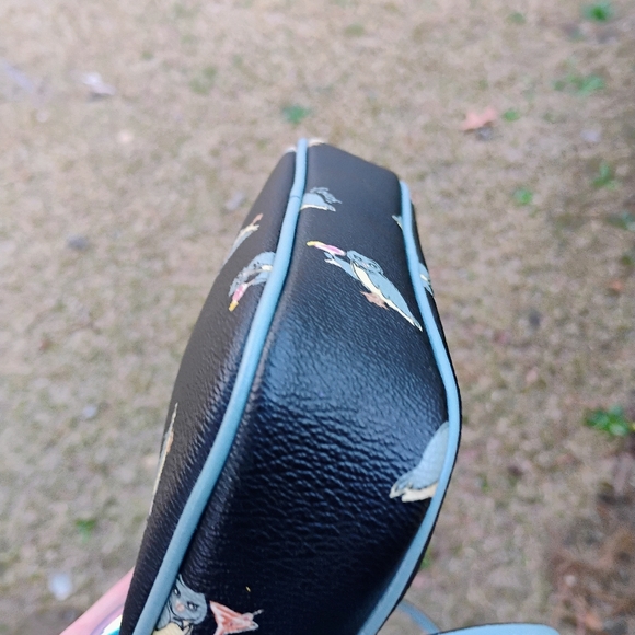 Coach Party Owl w/ Martini  double zip crossbody bag No Callouts free shipping - Picture 8 of 12